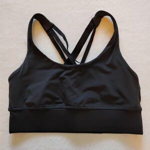 Black Strappy Sports Bra Small